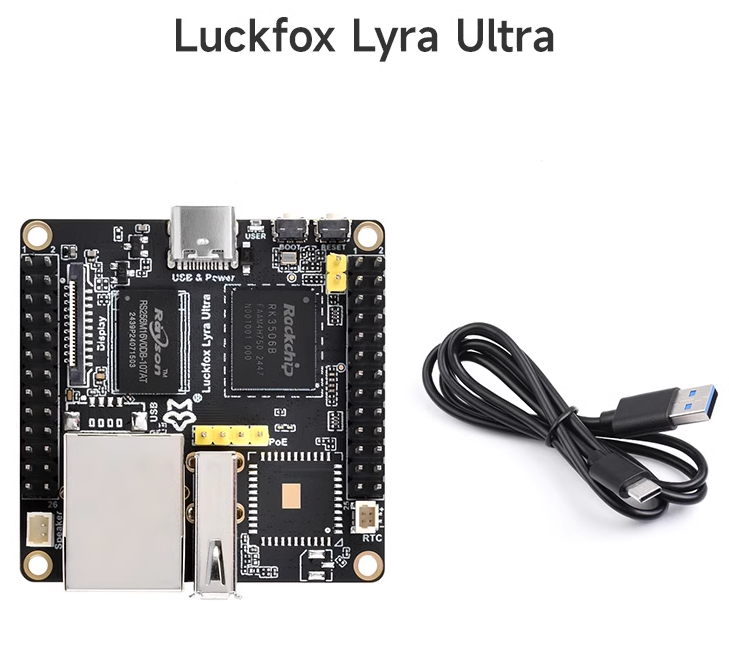 Luckfox Lyra Ultra RK3506B Linux Micro Development Board Onboard 8GB eMMC 512MB ram