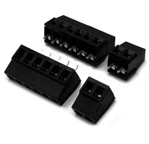 KF128-2-V Domino 2 Chân Thẳng 5.08mm Hàn PCB ĐEN